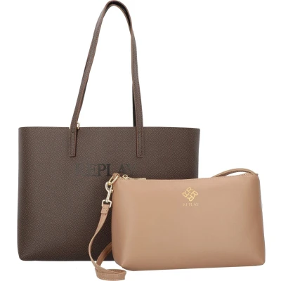 Afbeelding van Replay Handtas Brown cocoa black, Dames, Maat: One Size, black
