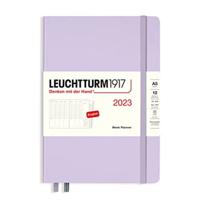 Afbeelding van LEUCHTTURM1917 365986 weekplanner medium (A5) 2023, 12 maanden, lila, Engels