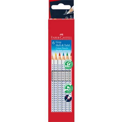 Afbeelding van 5x Kleurpotloden Faber Castell Heft Tafel doosje 6 stuks