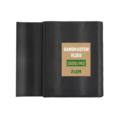 Afbeelding van Gardengloss® 4m² Onkruidvlies Voor Zandbak 150g/m² Extra Sterk (2m x 2m) Zandbakvlies Extreem Scheurvast En Waterdoorlatend Tuinvlies Kinderzandbakken