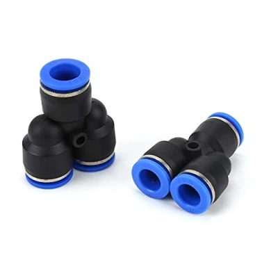 Afbeelding van IQS pneumatiek Y stuk 12 mm persluchtverbinder, 3 weg connector 5 stuks