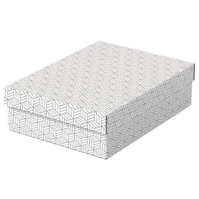 Afbeelding van Esselte Home opberg en geschenkdoos, ft 26,5 x 36 10 cm, wit, pak van 3 stuks archiefdoos