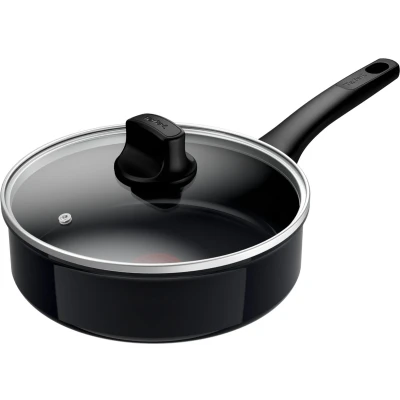 Afbeelding van Tefal Revive Black Hapjespan 24 cm Met deksel Keramisch Inductie