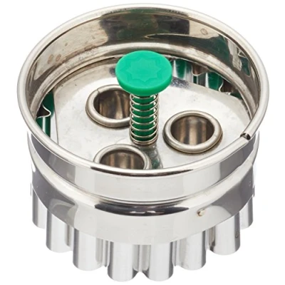 Afbeelding van Staedter Linzer 3 Hole Cookie Cutter met Ejector, RVS Multi Colour, 30 x 4.8 cm