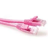 Afbeelding van ACT IS1801 U/UTP CAT6 Patchkabel Snagless Roze 1 meter