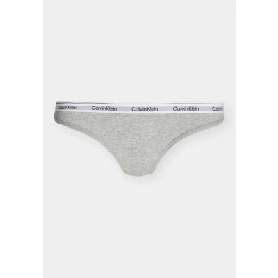 Afbeelding van Calvin Klein Underwear Thong ICON LOGO String, Dames, Maat: Small, Grey heather