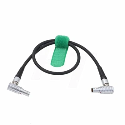 Afbeelding van HangTon 0B 2 pins rechte hoek stroomkabel voor Alexa DSMC2 camera, Teradek boutbond, SmallHD monitor, Z CAM E2 F6 S6 camera EVF 30 cm