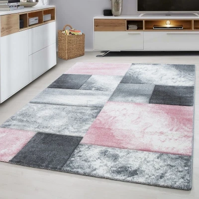 Afbeelding van Modern vloerkleed Tetris Roze 1710 200x290cm Adana Carpets