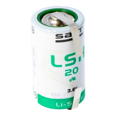Afbeelding van SAFT LSH 20 lithiumbatterij 3.6V Primaire LSH20 met U soldeertags