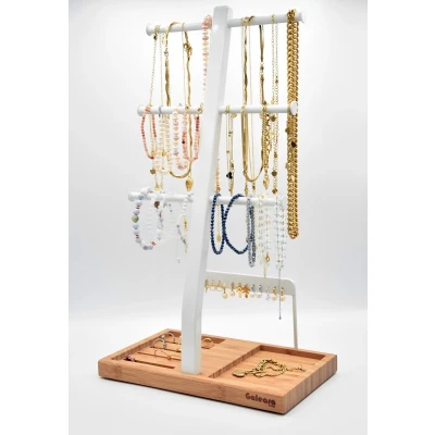 Afbeelding van Sieradenhouder Kettingen Ketting Opbergrek Sieraden Sieradenrek Wit Halskettingen Armbanden Oorbellen Ringen Galeara Viva