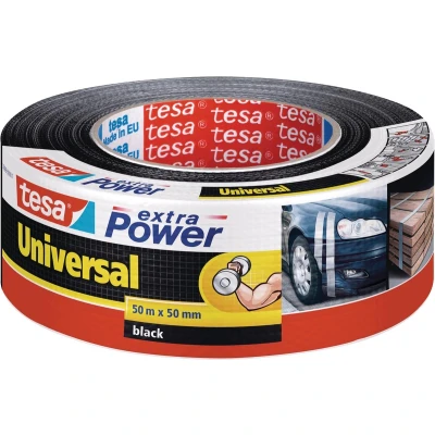 Afbeelding van Tesa extra Power Universal, ft 50 mm x m, zwart 6 stuks