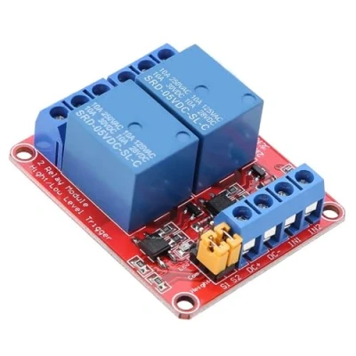 Afbeelding van Keenso 2 kanaals relaismodule relaiskaart met Low Level opticooppler uitbreidingskaart (5 V) Relais