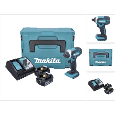 Afbeelding van Makita DTD 152 RFJ accu slagmoersleutel 1/4&quot; 18V 165Nm + 2x oplaadbare batterijen 3.0Ah lader in Makpac