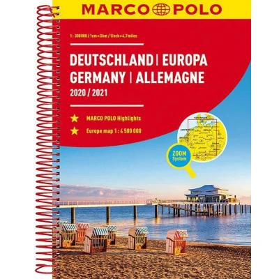 Afbeelding van MARCO POLO Reiseatlas Deutschland 2020/2021 1:300 000, Europ