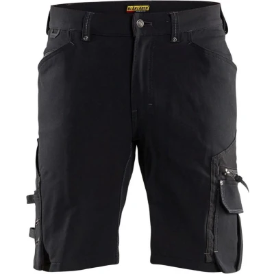 Afbeelding van Blåkläder X1900 Werkbroek Kort 4 weg Stretch 1987 Zonder Spijkerzakken Zwart Maat 54 (XL)