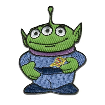 Afbeelding van Lapjes Appliqués Toy Story 4 Alien overdrukplaatjes opzetstukken Applicaties opnaaien opstrijken Lap Patches, Maat: 7 x 5 cm