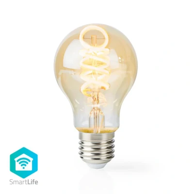 Afbeelding van Nedis Wifilt10Gda60 Wi Fi Warm Tot Koel Wit Led Filamentlamp Gedraaid E27 A60 5,5 W 350 Lm