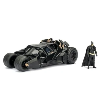 Afbeelding van JADA auto Batman The Dark Knight Batmobile 1:24 die cast zwart