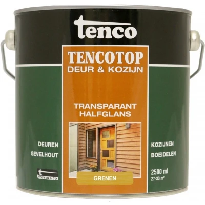 Afbeelding van Tenco TencoTop Deur &amp; Kozijn Transparant 2,5 ltr grenen Buiten onderhoud