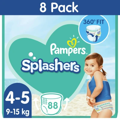 Afbeelding van Pampers Splashers Wegwerpbare Zwemluiers Maat 4/5 88 stuks