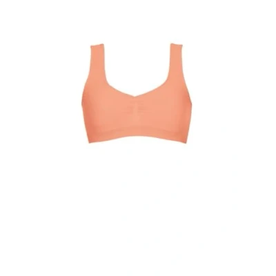 Afbeelding van Trigema Damesbustier van microvezel naadloos hals en armuitsnijding met rubber 512311, apricot, L