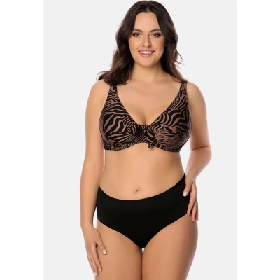 Afbeelding van Vivisence Bikinitop, Dames, Maat: 80E, Brown/black