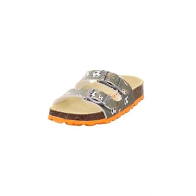 Afbeelding van Superfit jongens voetbed pantoffels, Groen Oranje 7070, 38 EU
