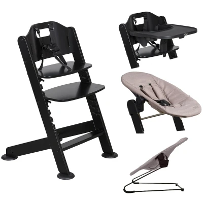 Afbeelding van 20, Korting: Novi Baby Kinderstoel Baby1 2 Grow Black/Taupe Melange