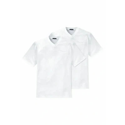 Afbeelding van Schiesser American Vneck MPACK:2 Pyjamashirt, Heren, Maat: Small, Weiß
