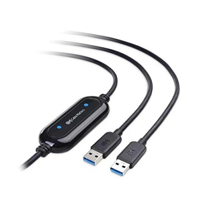Afbeelding van Cable Matters USB 3.0 data overdracht kabel (PC Link kabel, naar datakabel) PC voor Windows en Mac Computer in 2 m