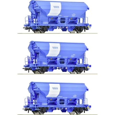 Afbeelding van Roco 6600134 H0 3 delige set zwenkdakwagens van de Duplo