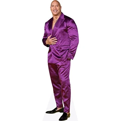 Afbeelding van Dwayne &#039;The Rock&#039; Johnson (Purple Suit) Levensgrote Knipsels