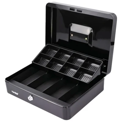 Afbeelding van HMF 15130 02 geldkist, marktcassette 30 x 24 9 cm, zwart