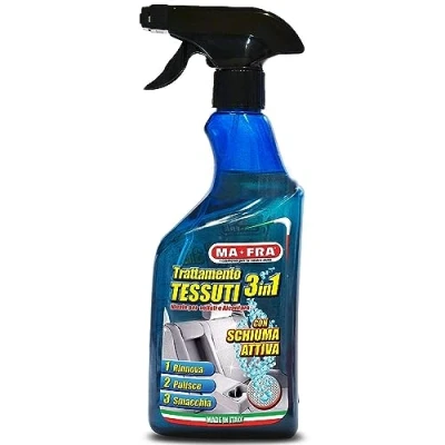 Afbeelding van Mafra, 3 in 1 weefselbehandeling, voor het reinigen en verwijderen van vlekken delicate stoffen, velours alcantara, frisse kleuren laat een geur achter, hoeveelheid 500 ml Single