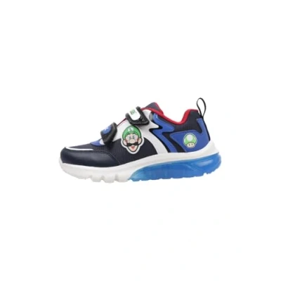 Afbeelding van Geox Nintendo Ciberdron BOY Light UP Sneakers laag voor kinderen, Maat: 35, Navy/royal Imitatieleer/ textiel