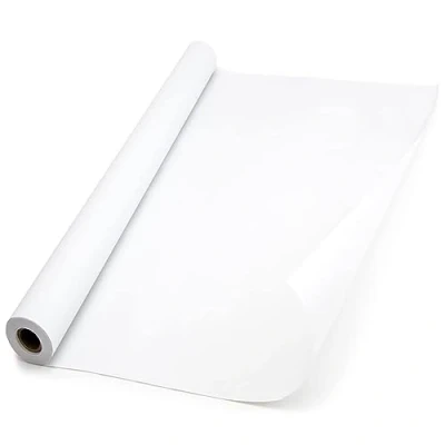 Afbeelding van CYH Tekenpapierrol, wit, 10 m, rol wit papier, ezel voor kinderen, kunstenaars, schetsen, schilderen, knutselproject, 44 cm breed