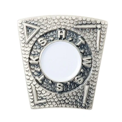 Afbeelding van The Masonic Collection Mark Degree Keystone Badge 3D Effecten Koppeling Pin Fitting Een Handig Cadeau Accessoire Voor Vrijmetselaar Mannen, Zilver