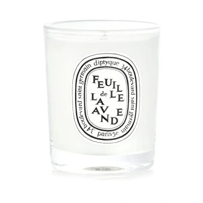 Afbeelding van Diptyque Feuille de Lavande Scented Candle mini geurkaars 70 gram Creme