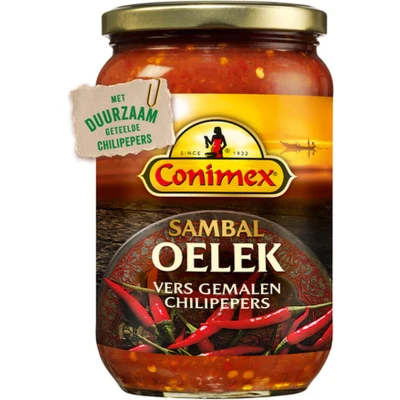 Afbeelding van Conimex Sambal Oelek 6x375g