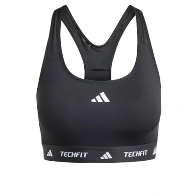 Afbeelding van adidas Performance Powerreact Techfit Sportbh met medium support, Dames, Maat: XSxA B, Black