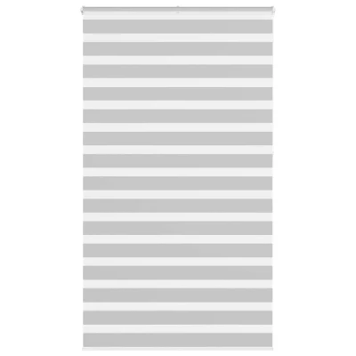 Afbeelding van vidaXL Zebra rolgordijn 130x230 cm stofbreedte 125,9 lichtgrijs
