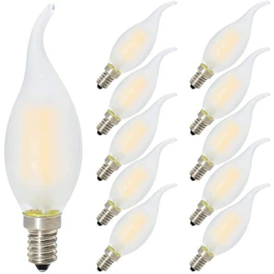 Afbeelding van 10X E14 Dimbare Retro LED Lamp C35 Warm Wit 2700K Filament LED, 400LM, 4W AC220V