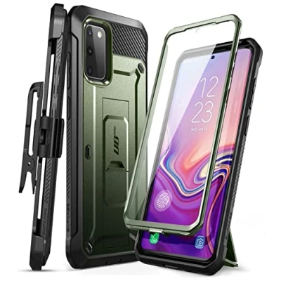 Afbeelding van SUPCASE Unicorn Beetle Pro Full Body Dual Layer Robuuste Kickstand Holster Case voor 6,5 inch Samsung Galaxy S20 FE (2020), Guldan Groen
