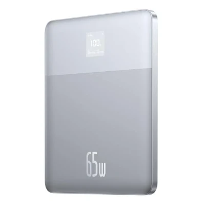 Afbeelding van Baseus powerbank 12.000 MAH 65W silver zilver geschikt voor laptop