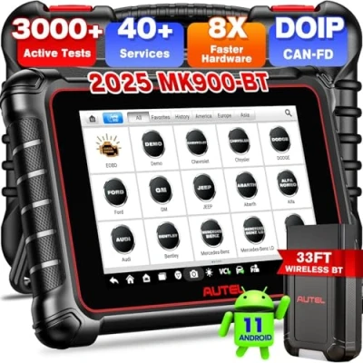 Afbeelding van Autel MaxiCOM MK900BT, Car Diagnostisch Tool, 2024 Android 11 Bidirectionele Scantool, CAN FD/DoIP, Upgrade van MK808BT MK808S MX808S MK808Z, 3000+ Actieve Tests, 40+ Reset