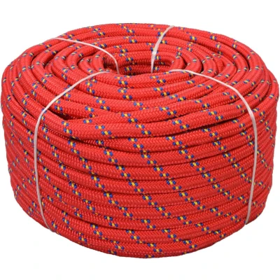 Afbeelding van Boot touw 18 mm 50 m polypropyleen rood