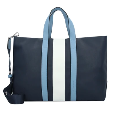 Afbeelding van TOM TAILOR Schoudertas Zena Zip Shopper Dark Blue Donkerblauw