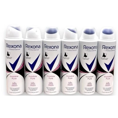 Afbeelding van 6er Pack Rexona Deospray Invisible Pure 150ml