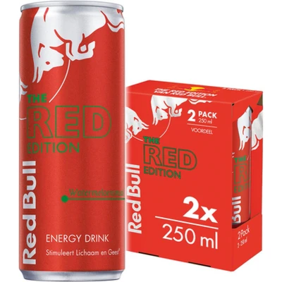 Afbeelding van Red Bull The Edition Watermeloen Blik 250 Ml 2 pack