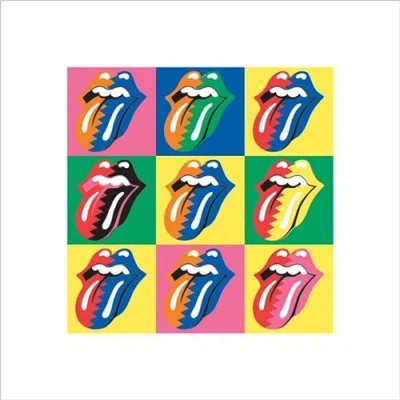 Afbeelding van Pyramid The Rolling Stones Pop Art Kunstdruk 40x40cm